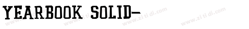 Yearbook Solid字体转换